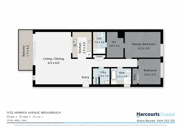 Floorplan of Homely apartment listing, 11/32 Armrick Ave, Broadbeach QLD 4218