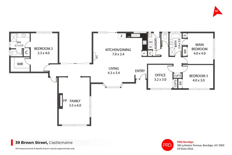 Floorplan of Homely house listing, 39 Brown Street, Castlemaine VIC 3450