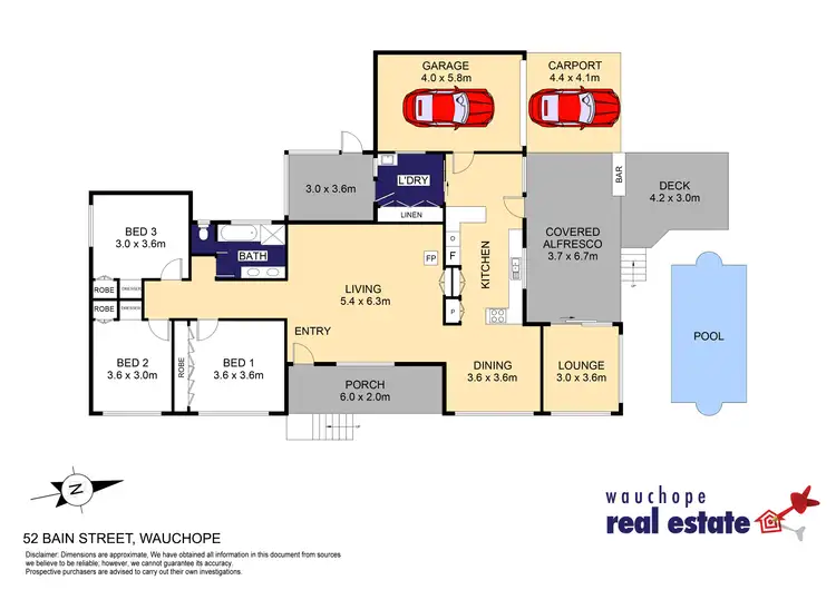 Floorplan of Homely house listing, 52 Bain Street, Wauchope NSW 2446