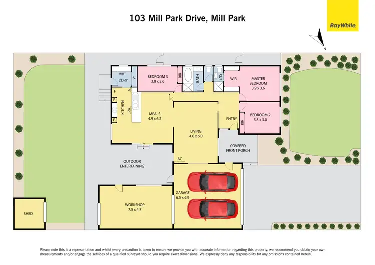 Floorplan of Homely house listing, 103 Mill Park Drive, Mill Park VIC 3082