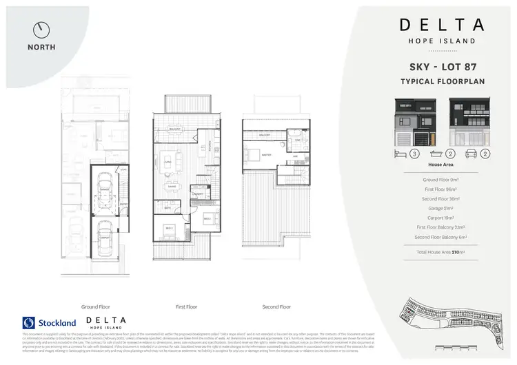 Floorplan of Homely townhouse listing, Lot 87/2 Marina Quays Boulevard, Hope Island QLD 4212