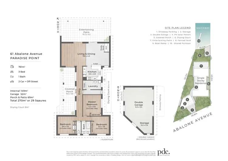 Floorplan of Homely house listing, 61 Abalone Avenue, Paradise Point QLD 4216
