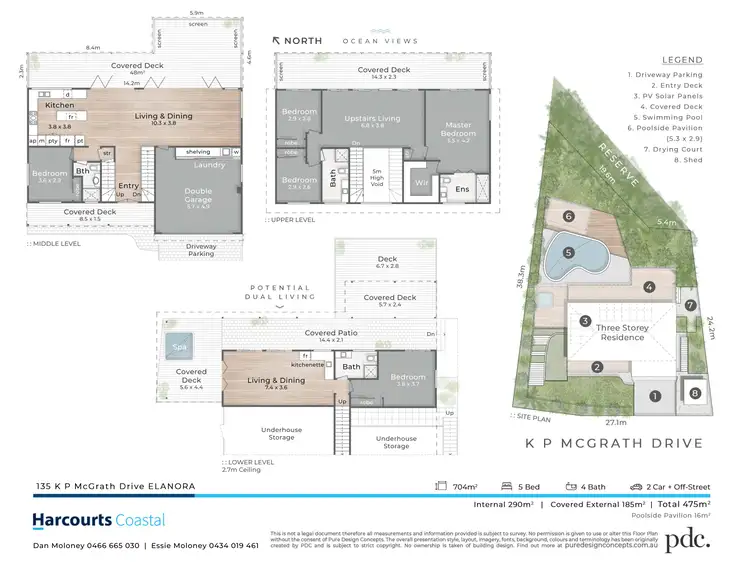 Floorplan of Homely house listing, 135 K P Mcgrath Drive, Elanora QLD 4221