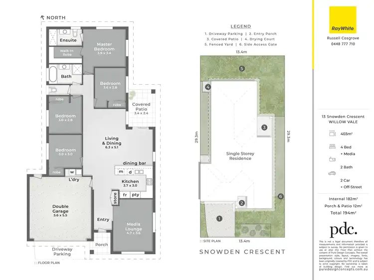 Floorplan of Homely house listing, 13 Snowden Crescent, Willow Vale QLD 4209