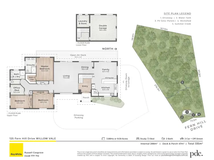Floorplan of Homely house listing, 125 Fern Hill Drive, Willow Vale QLD 4209