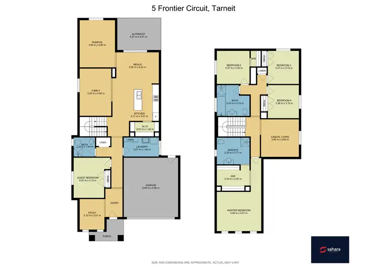 Floorplan of Homely house listing, 5 Frontier Circuit, Tarneit VIC 3029