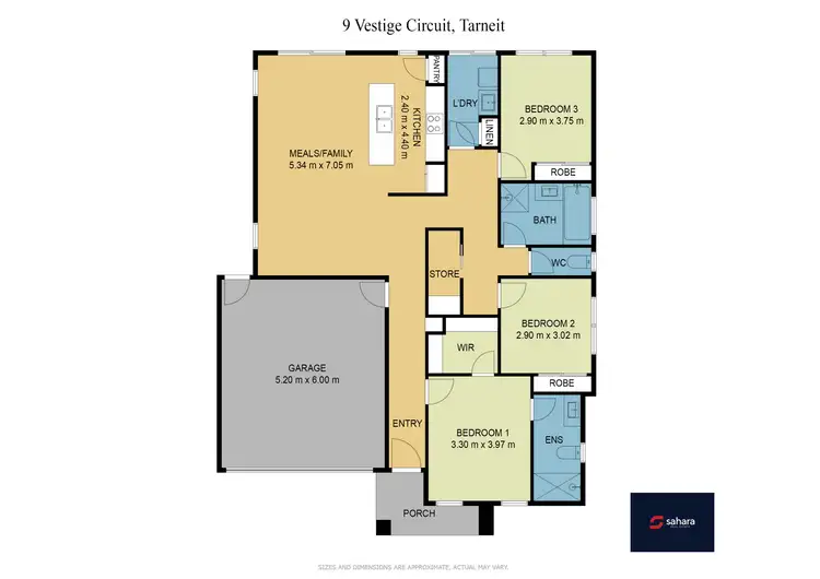 Floorplan of Homely house listing, 9 Vestige Circuit, Tarneit VIC 3029