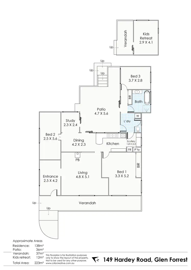 Floorplan of Homely house listing, 149 Hardey Road, Glen Forrest WA 6071