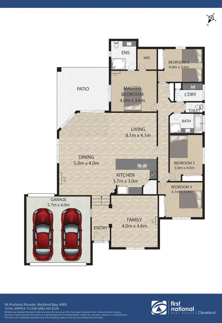 Floorplan of Homely house listing, 14 Portland Parade, Redland Bay QLD 4165