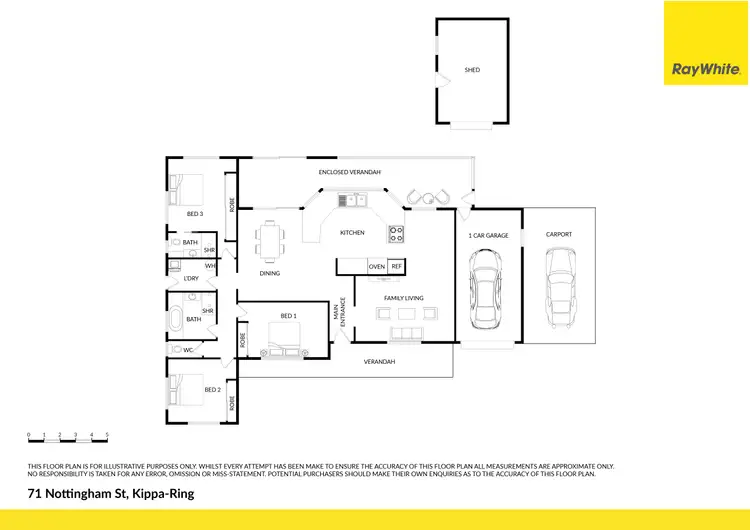 Floorplan of Homely house listing, 71 Nottingham Street, Kippa-Ring QLD 4021