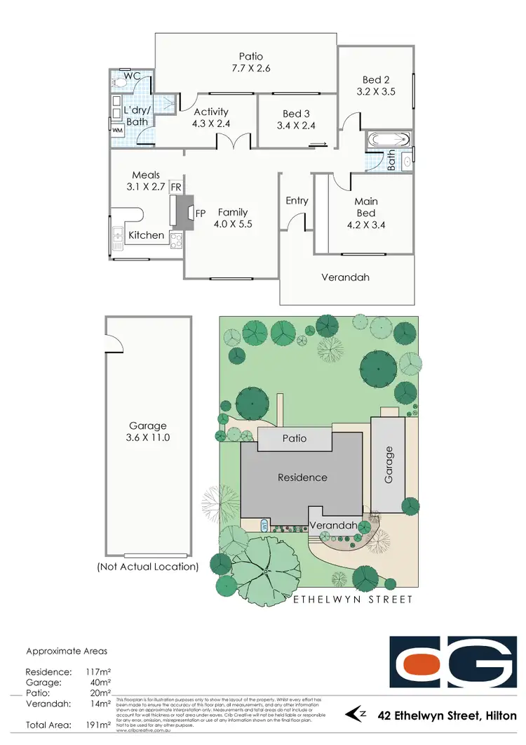 Floorplan of Homely house listing, 40 & 42 Ethelwyn Street, Hilton WA 6163