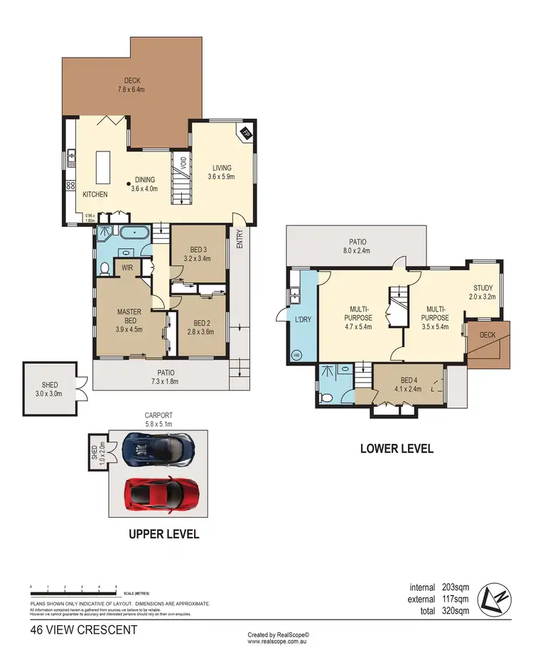 Floorplan of Homely house listing, 46 View Crescent, Arana Hills QLD 4054