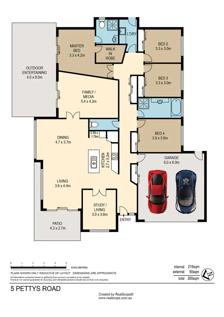Floorplan of Homely house listing, 5 Pettys Road, Everton Hills QLD 4053
