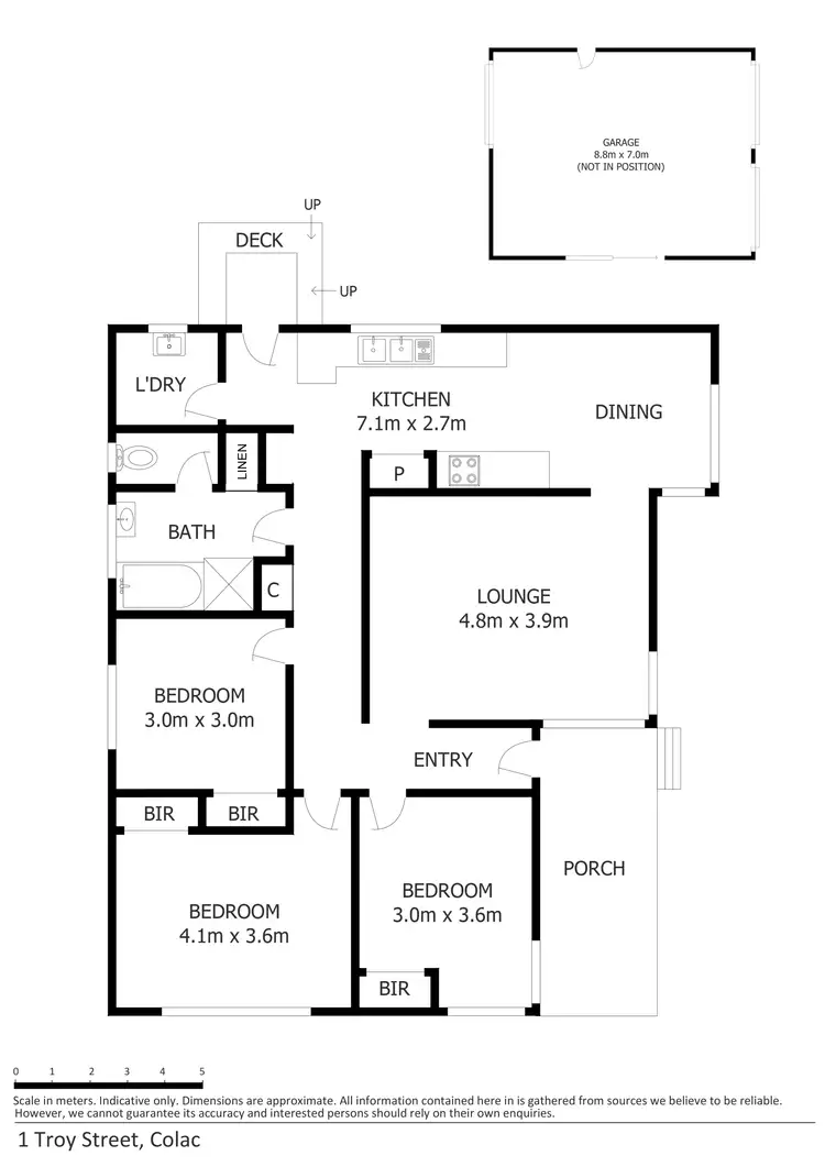 Floorplan of Homely house listing, 1 Troy Street, Colac VIC 3250