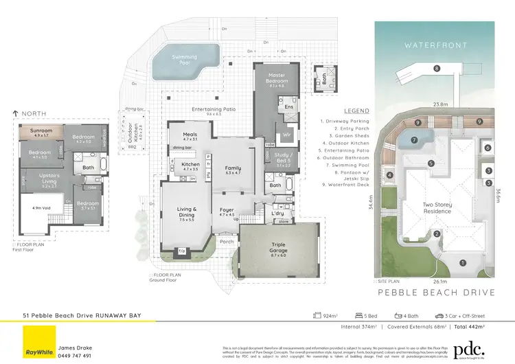 Floorplan of Homely house listing, 51 Pebble Beach Drive, Runaway Bay QLD 4216