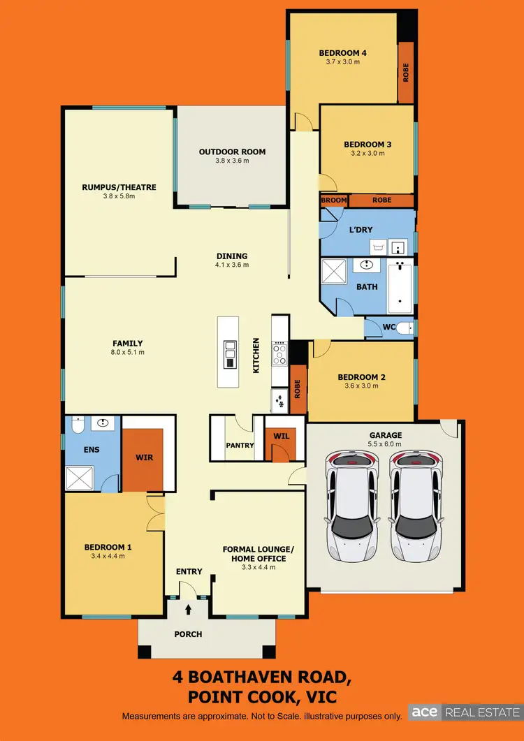 Floorplan of Homely house listing, 4 Boathaven Road, Point Cook VIC 3030