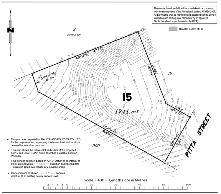 Floorplan of Homely land listing, 41 Pitta Street, Maudsland QLD 4210