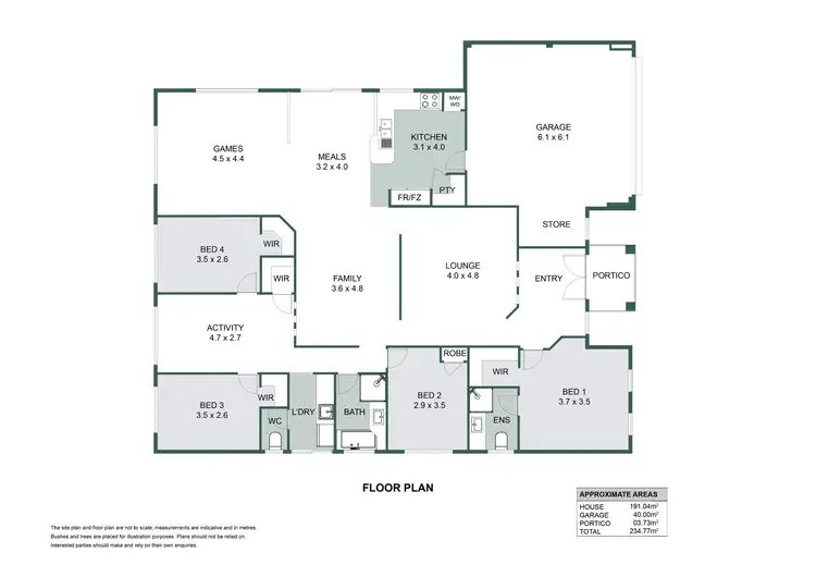 Floorplan of Homely house listing, 5 Montego Way, Halls Head WA 6210