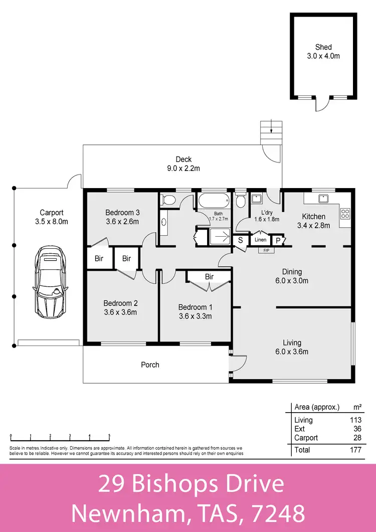 Floorplan of Homely house listing, 29 Bishops Drive, Newnham TAS 7248