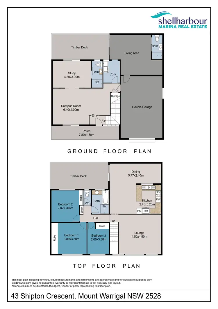 Floorplan of Homely house listing, 43 Shipton Crescent, Mount Warrigal NSW 2528