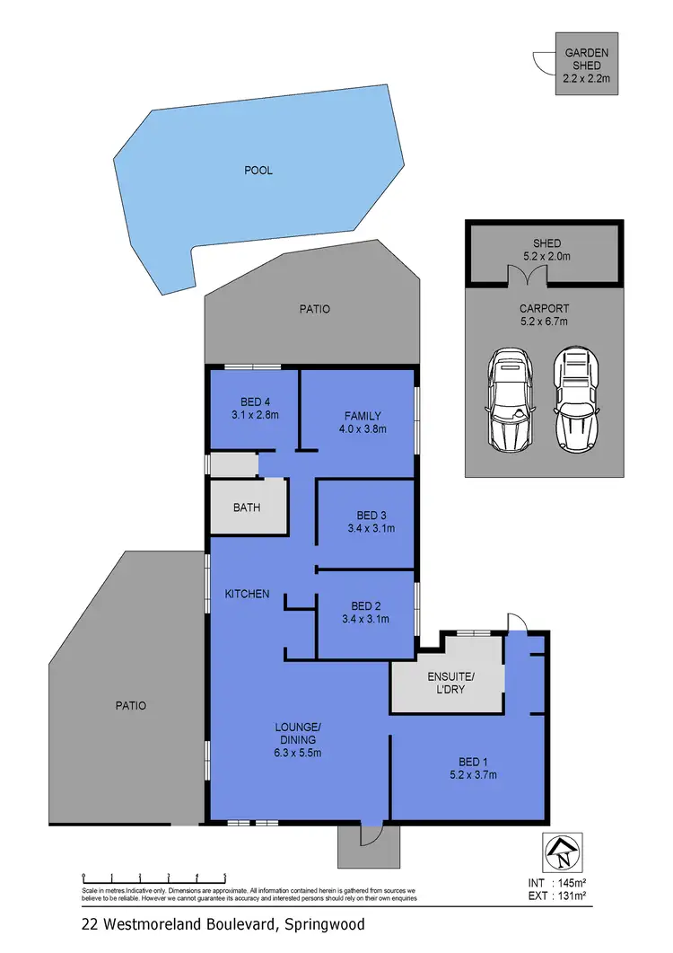 Floorplan of Homely house listing, 22 Westmoreland Boulevard, Springwood QLD 4127
