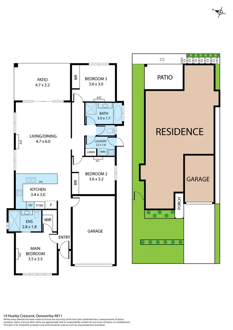 Floorplan of Homely house listing, 14 Huxley Crescent, Oonoonba QLD 4811