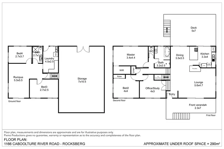 Floorplan of Homely rural property listing, 1166 Caboolture River Road, Rocksberg QLD 4510