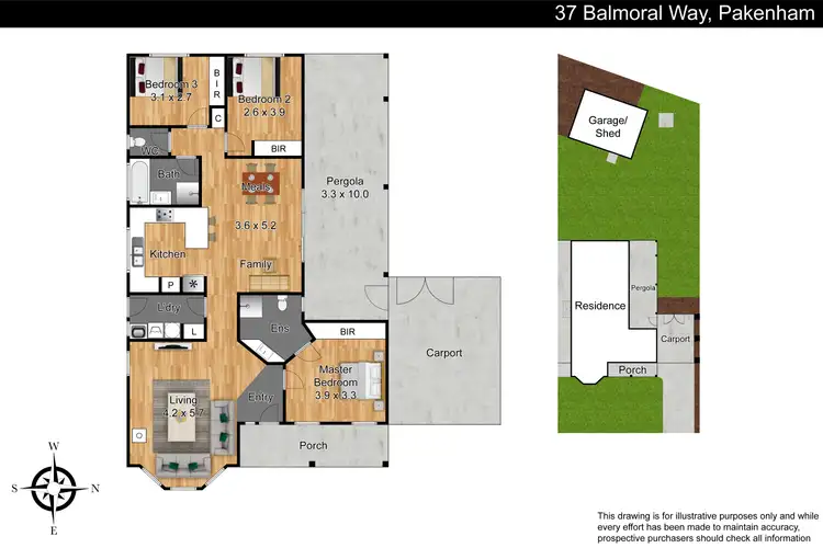 Floorplan of Homely house listing, 37 Balmoral Way, Pakenham VIC 3810