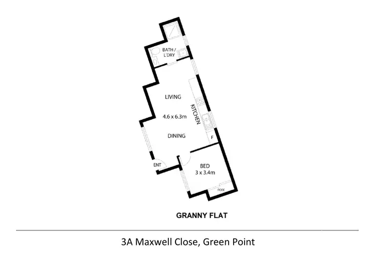 Floorplan of Homely flat listing, 3A Maxwell Close, Green Point NSW 2251