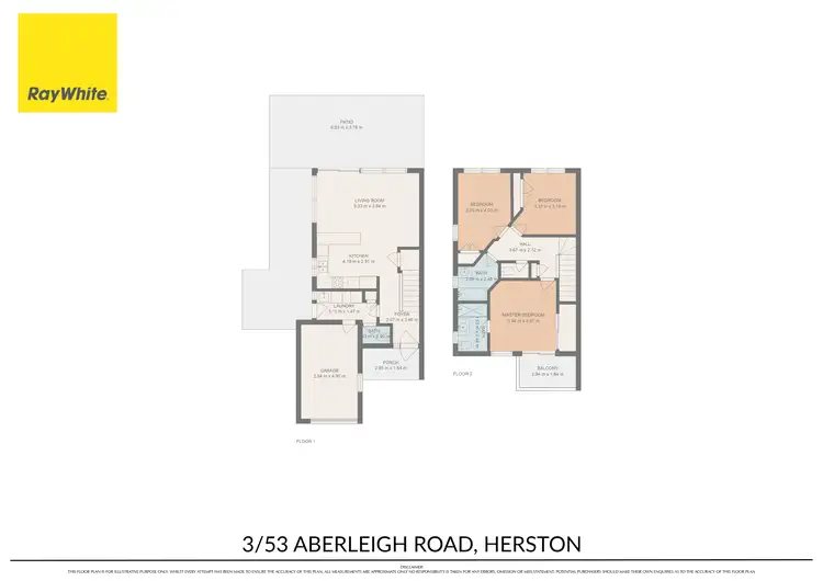 Floorplan of Homely townhouse listing, 3/53 Aberleigh Road, Herston QLD 4006