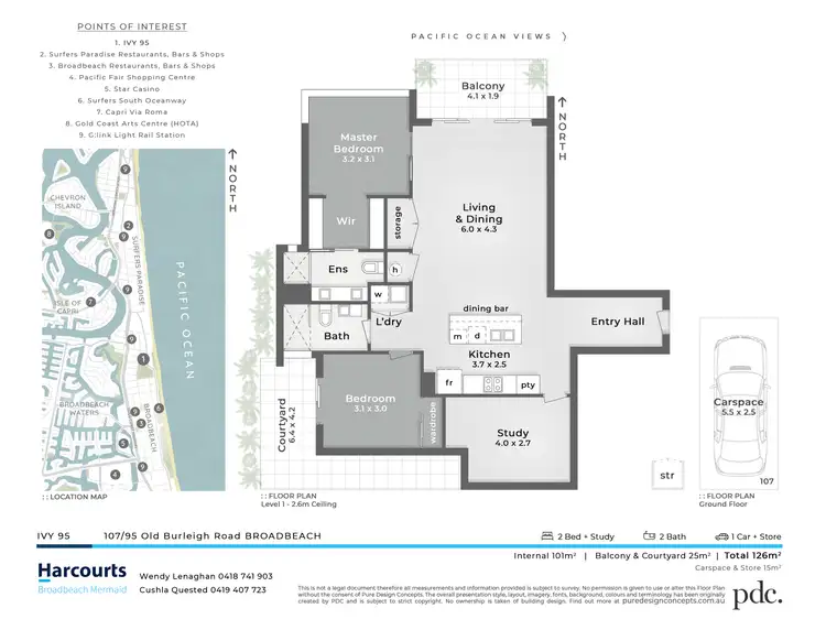 Floorplan of Homely unit listing, 107/95 Old Burleigh Road, Broadbeach QLD 4218