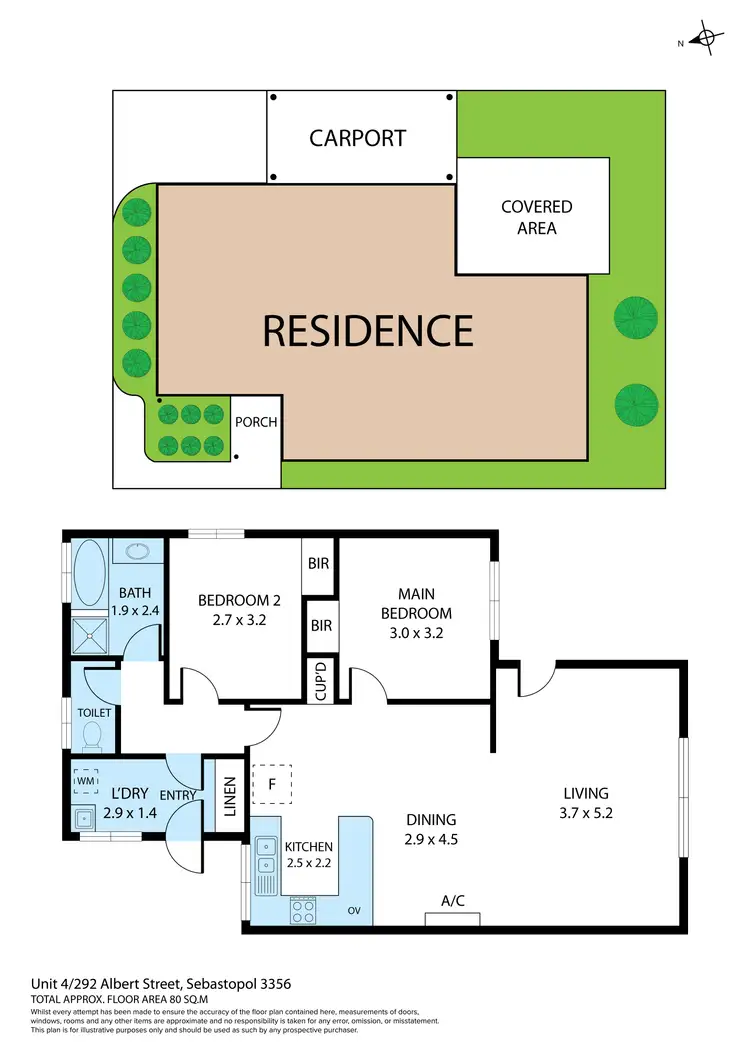 Floorplan of Homely unit listing, 4/292 Albert Street, Sebastopol VIC 3356