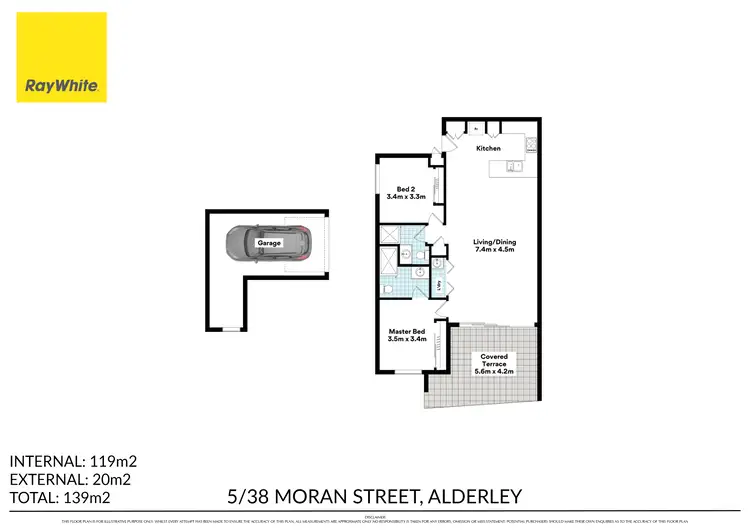 Floorplan of Homely unit listing, 5/38 Moran Street, Alderley QLD 4051