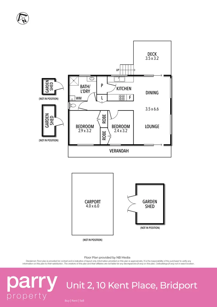 Floorplan of Homely house listing, 2/10 Kent Place, Bridport TAS 7262