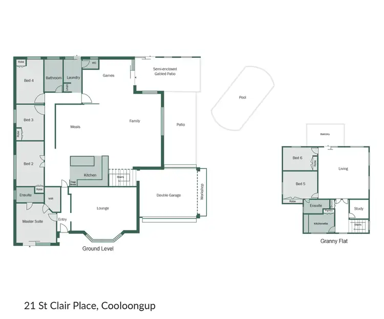 Floorplan of Homely house listing, 21 St Clair Place, Cooloongup WA 6168