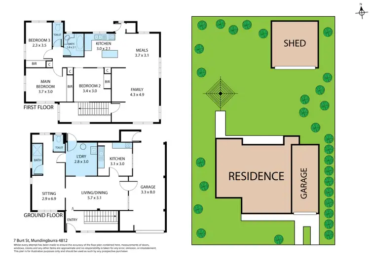 Floorplan of Homely house listing, 7 Burt Street, Mundingburra QLD 4812