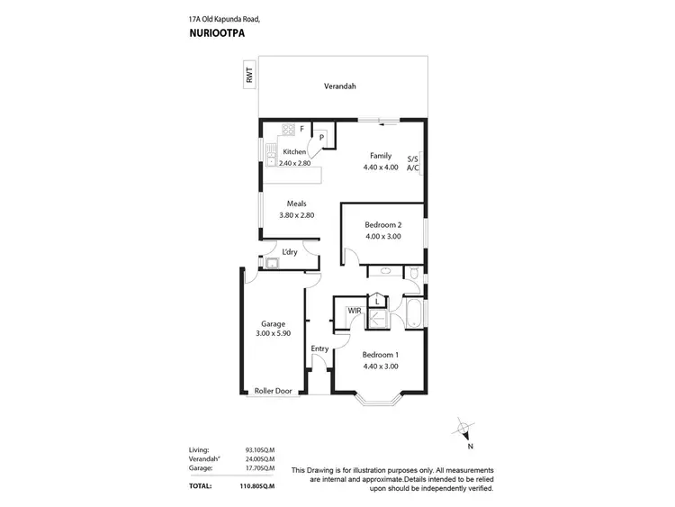 Floorplan of Homely house listing, 17a Old Kapunda Road, Nuriootpa SA 5355