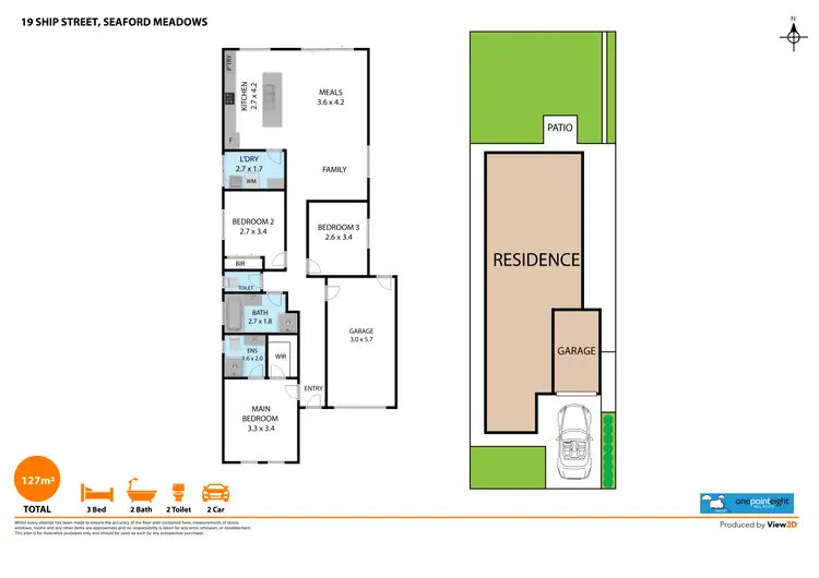 Floorplan of Homely house listing, 19 Ship Street, Seaford Meadows SA 5169