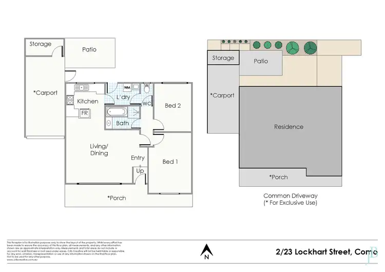 Floorplan of Homely villa listing, 2/23 Lockhart Street, Como WA 6152
