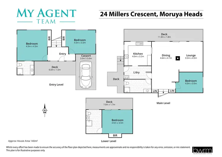 Floorplan of Homely house listing, 24 Millers Crescent, Moruya Heads NSW 2537
