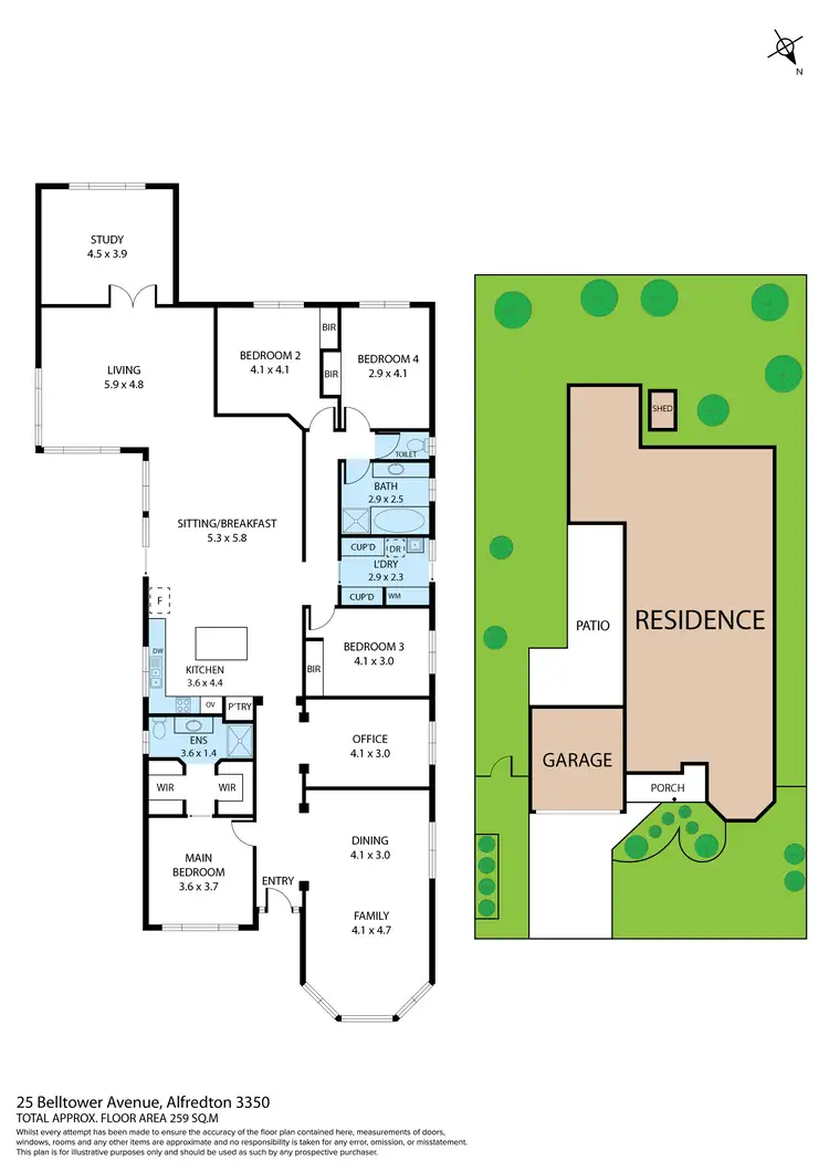 Floorplan of Homely house listing, 25 Belltower Avenue, Alfredton VIC 3350