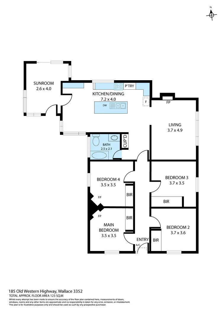 Floorplan of Homely house listing, 185 Old Western Highway, Gordon VIC 3345