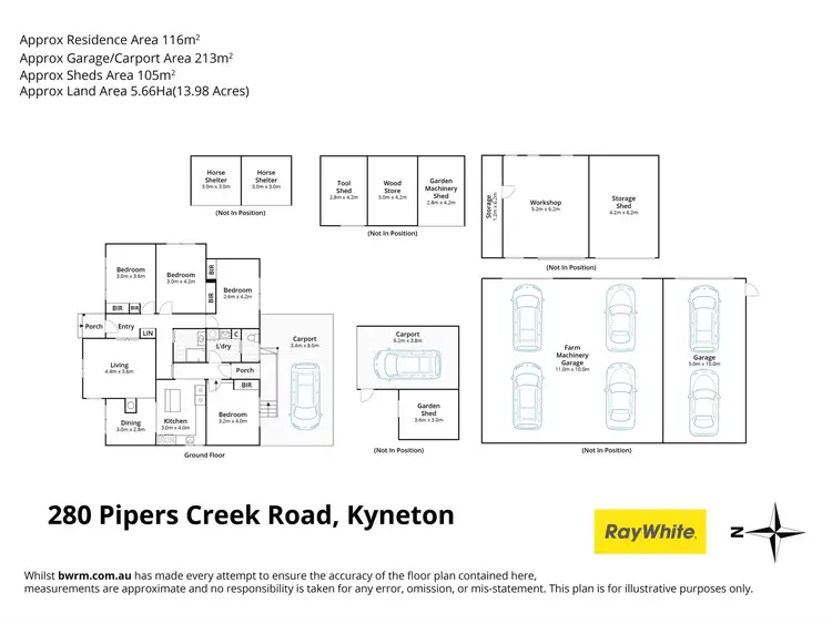 Floorplan of Homely house listing, 280 Pipers Creek Road, Kyneton VIC 3444