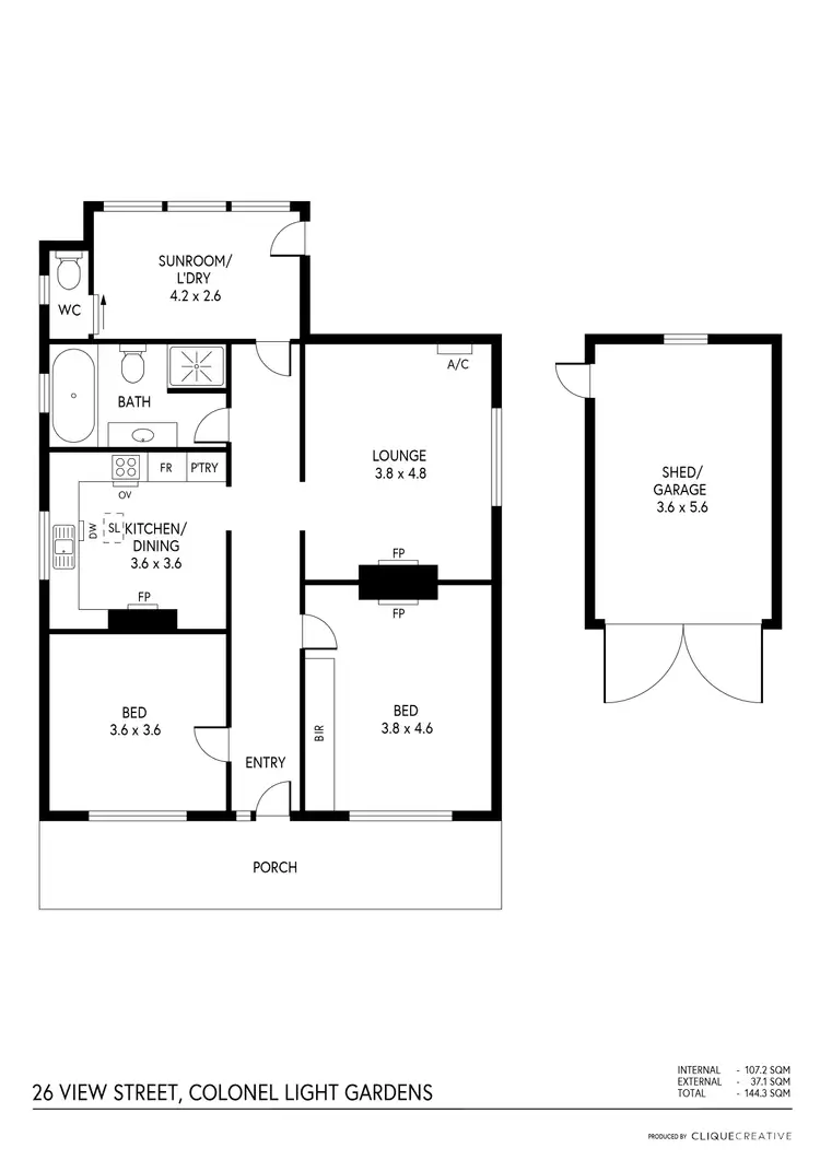 Floorplan of Homely house listing, 26 View Street, Colonel Light Gardens SA 5041