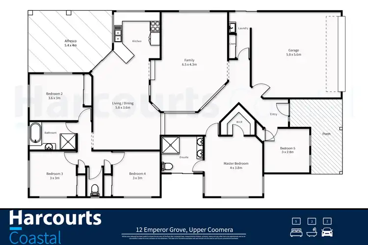 Floorplan of Homely house listing, 12 Emperor Grove, Upper Coomera QLD 4209