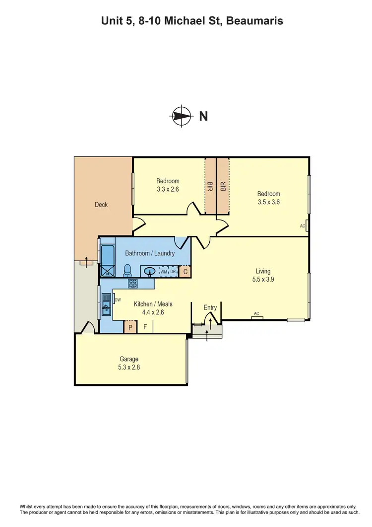 Floorplan of Homely unit listing, 5/8-10 Michael Street, Beaumaris VIC 3193