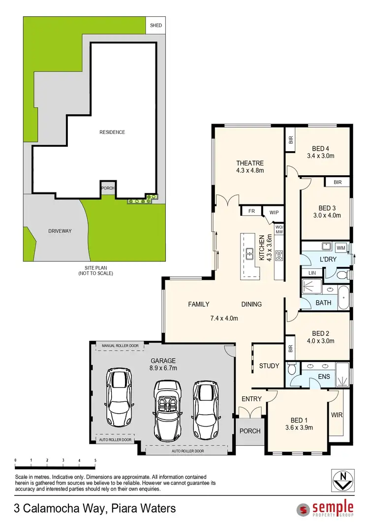 Floorplan of Homely house listing, 3 Calamocha Way, Piara Waters WA 6112