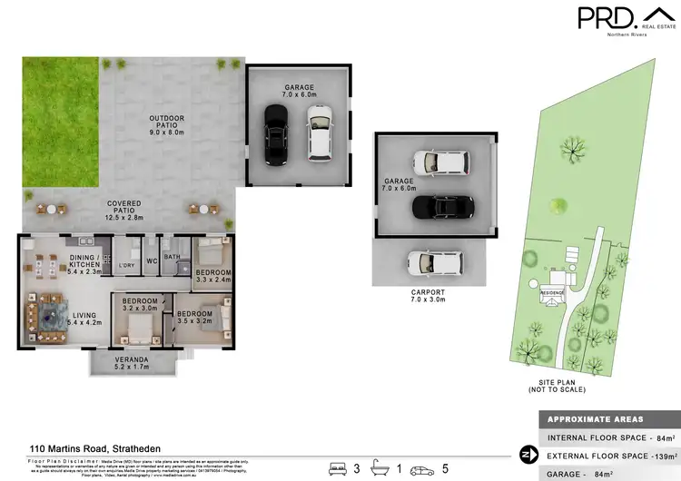 Floorplan of Homely rural property listing, 110 Martins Road, Stratheden NSW 2470