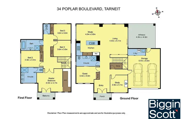 Floorplan of Homely house listing, 34 POPLAR BLVD, Tarneit VIC 3029