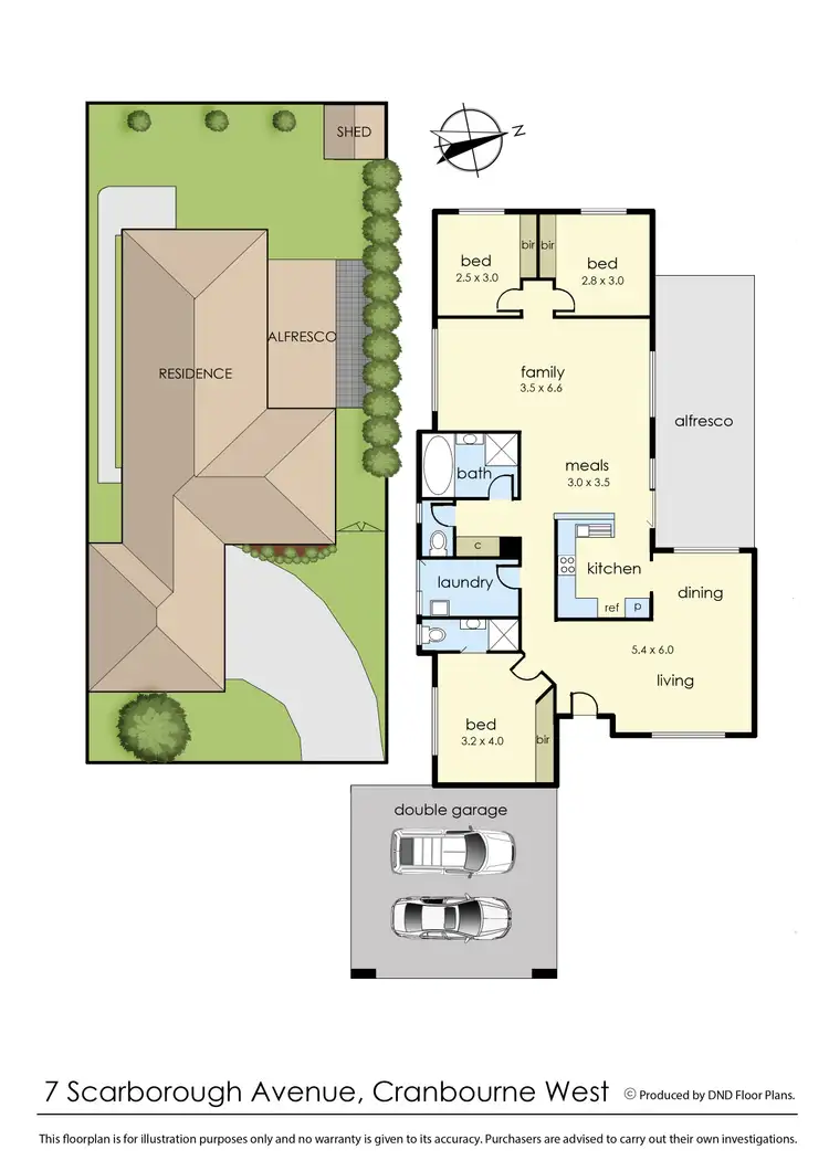 Floorplan of Homely house listing, 7 Scarborough Avenue, Cranbourne West VIC 3977
